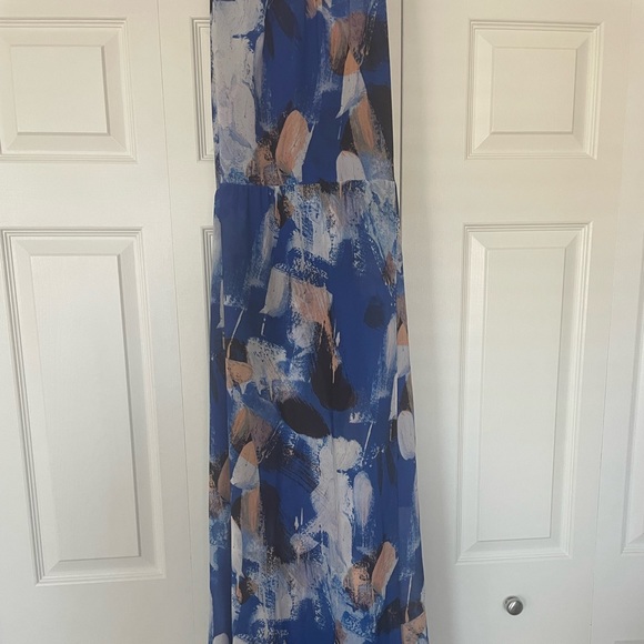 Bright blue floral Reiss dress - XS/S size 2/4 - Picture 5 of 8